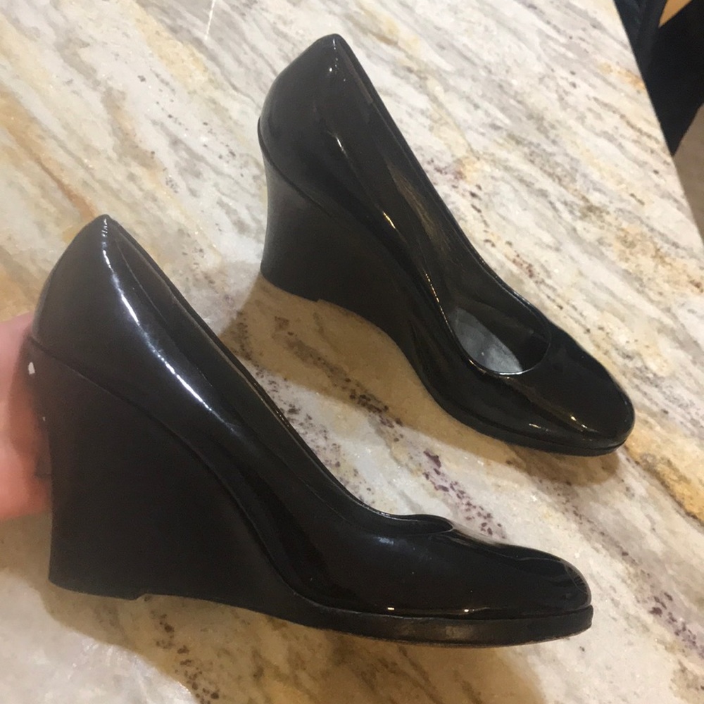 Cole Haan black platforms
